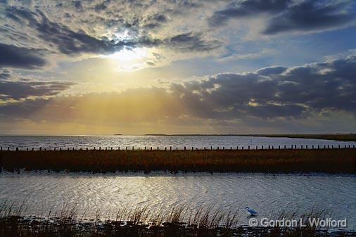 Sunrays Over Powderhorn Lake_31017.jpg - Photographed along the Gulf coast near Port Lavaca, Texas, USA.